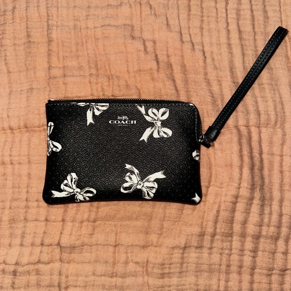 Coach Zip wristlet with bow print - Picture 3 of 12